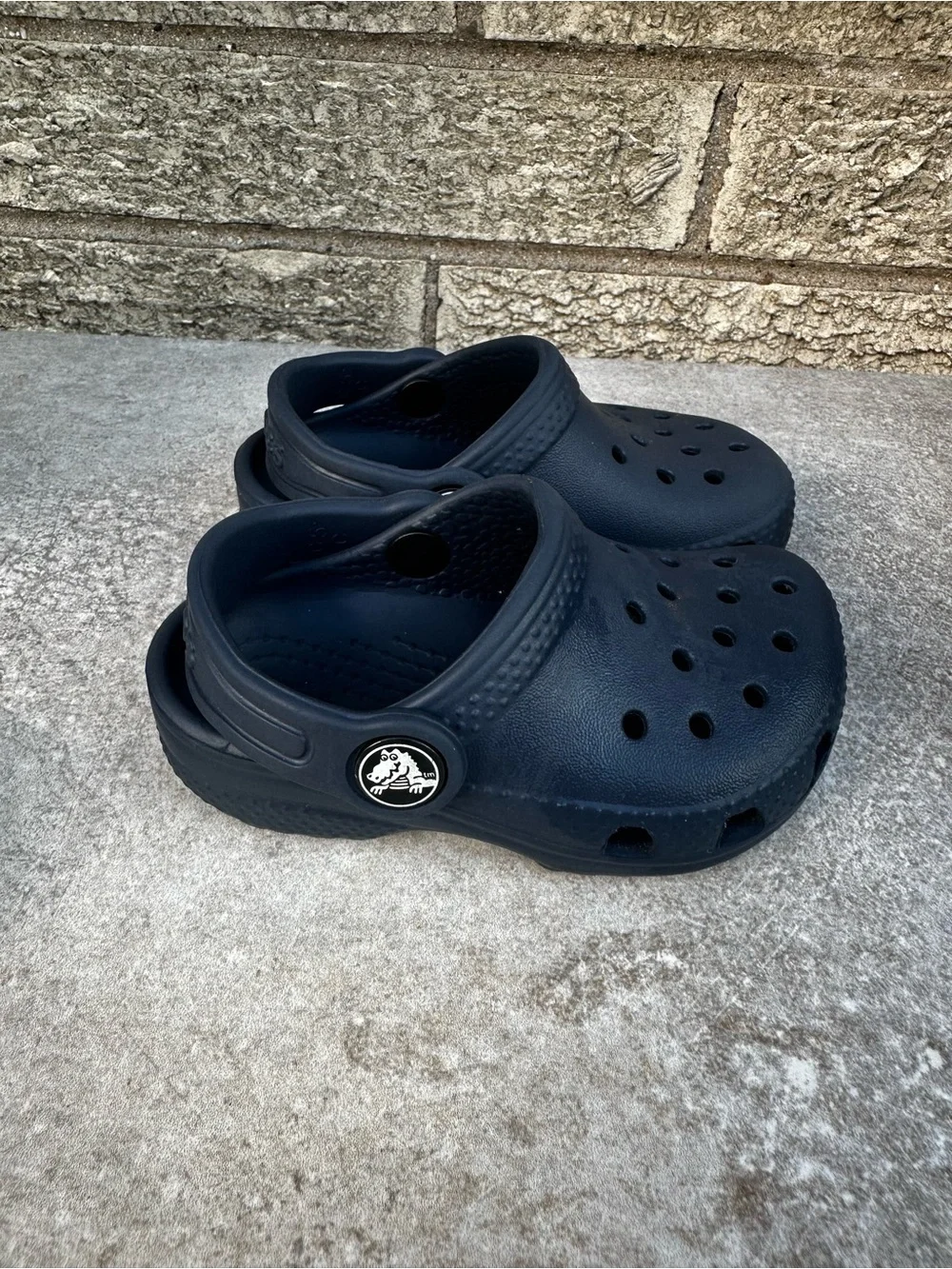 Crocs Kids Navy Slip-On Clog - Comfortable size 5